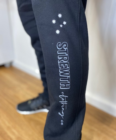 Black Trackies - Strewth Clothing