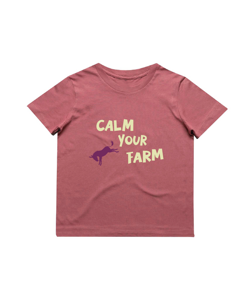 Calm Your Farm Short Sleeve Tee (Youth) - Strewth Clothing