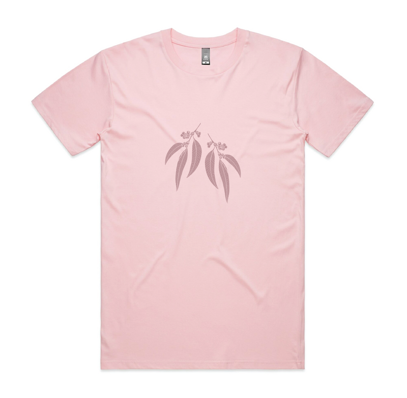 Eucalyptus Short Sleeve Tee Pink - Strewth Clothing