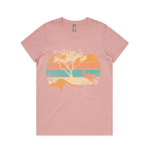 Kangaroo Sunset Short Sleeve Tshirt - Strewth Clothing