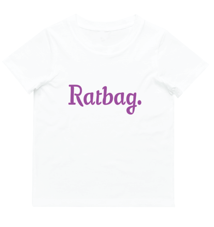 Ratbag Short Sleeve Tee White (Youth) - Strewth Clothing