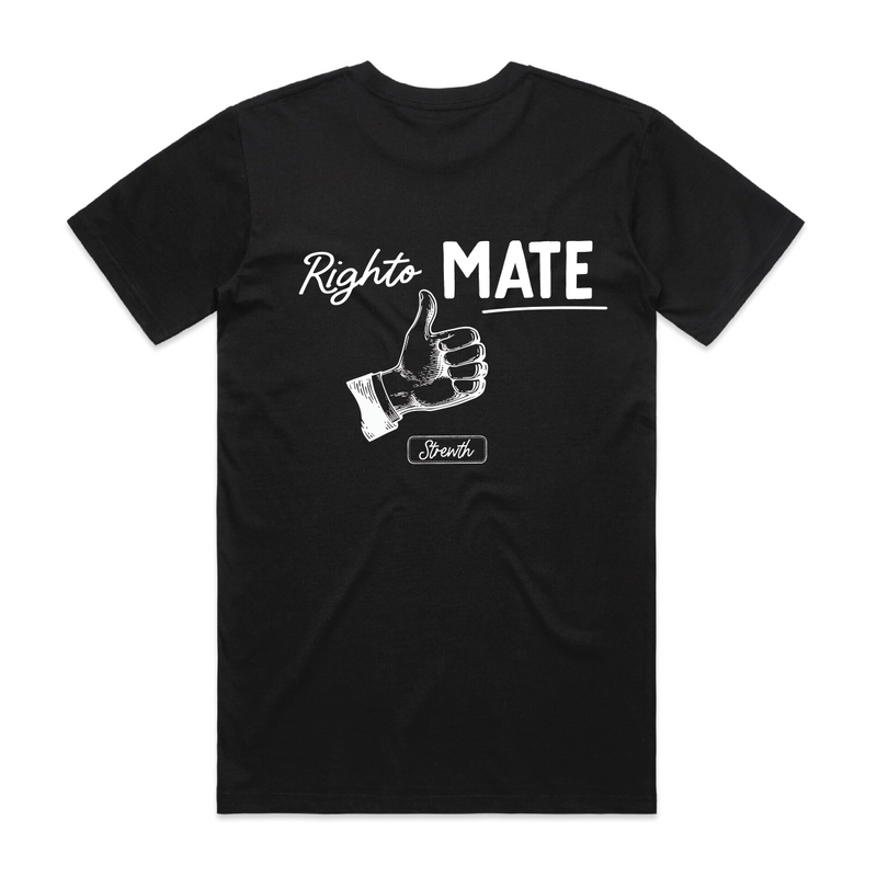 Righto Mate Short Sleeve Tee Black - Strewth Clothing