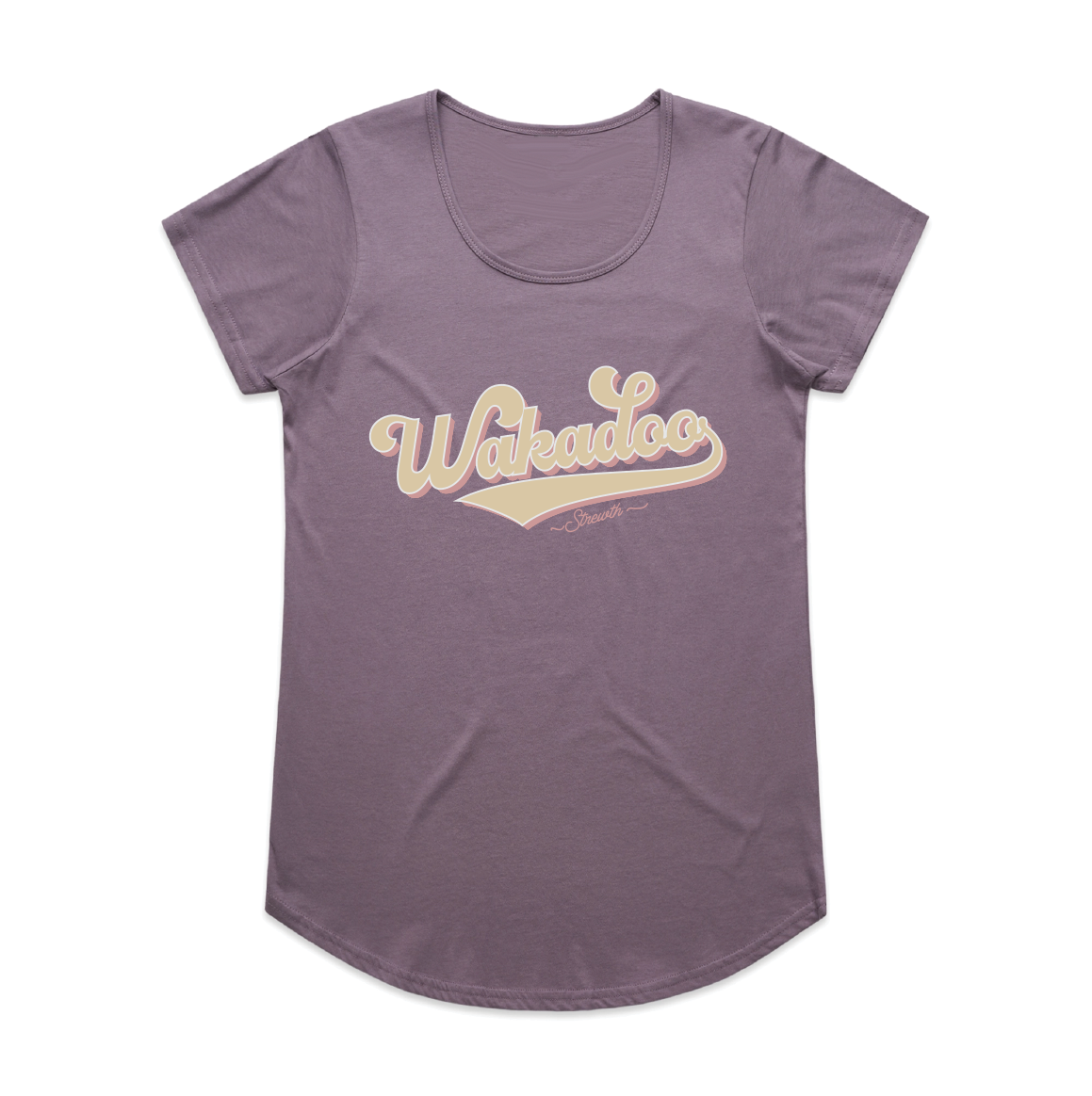 Wakadoo Short Sleeve Tee Mauve - Strewth Clothing